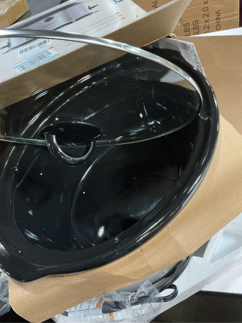 Condition photo showing Good Condition for Crock-Pot 7 Quart Oval Manual Slow Cooker, Stainless Steel (SCV700-S-BR), Versatile Cookware for Large Families or Entertaining 7 Qt