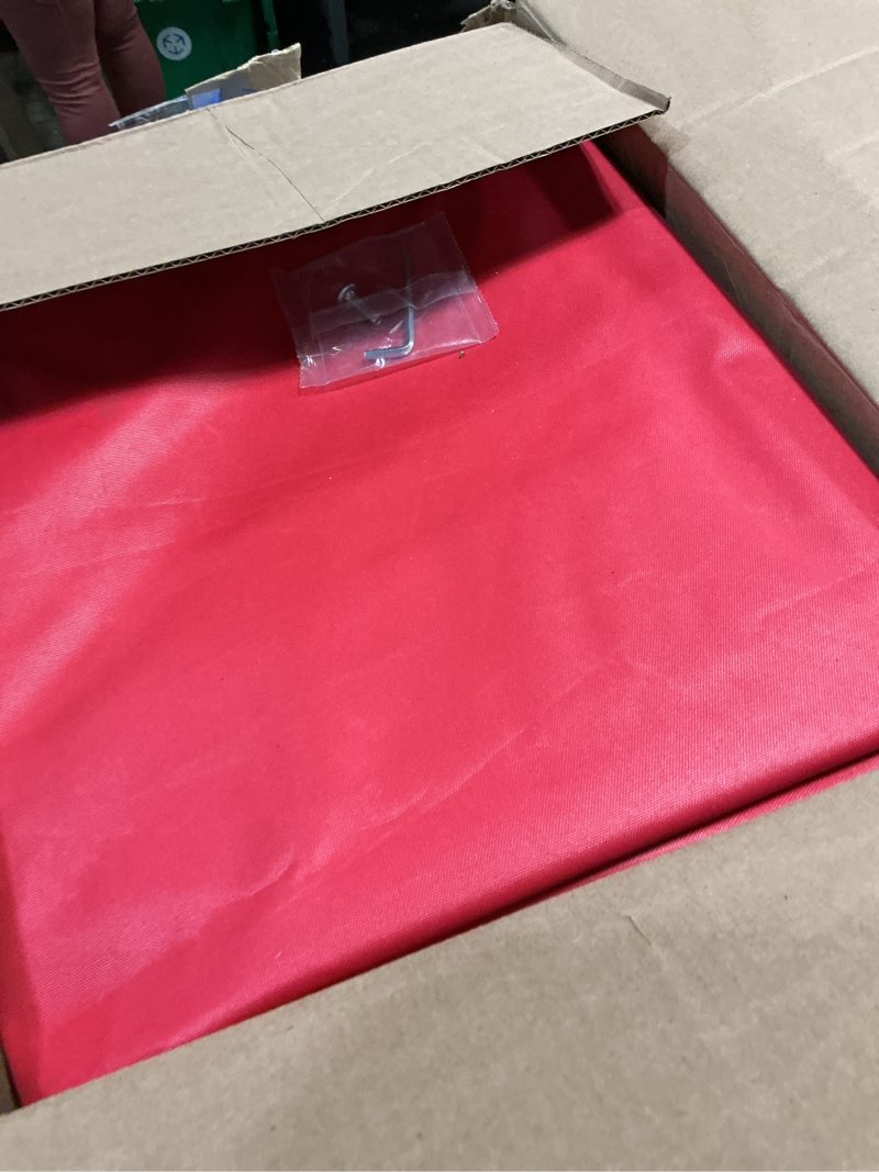 Condition photo showing Good Condition for bps 10'x10' cantilever umbrella replacement canopy for 8 ribs square offset umbrella, outdoor canopy replacement for patio parasol, canopy only american red