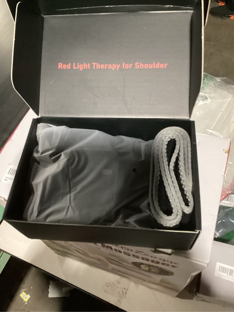 Condition photo showing Good Condition for Red Light Therapy for Shoulder with Heat & Massage, 6 Modes 5000mAh Cord-Free Controller Infrared Light with 216 Beads 660nm & 850nm Portable Heated Shoulder Pad, Last 110-240mins 26 inches