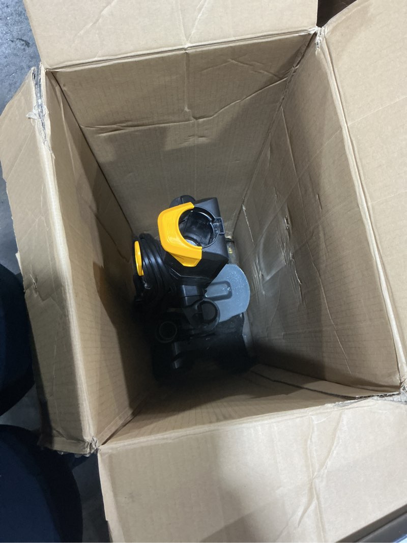 Condition photo showing As Is for eureka powerspeed lightweight powerful upright vacuum cleaner for carpet and hard floor, pet turbo, black,yellow yellow neu181d with pet tool