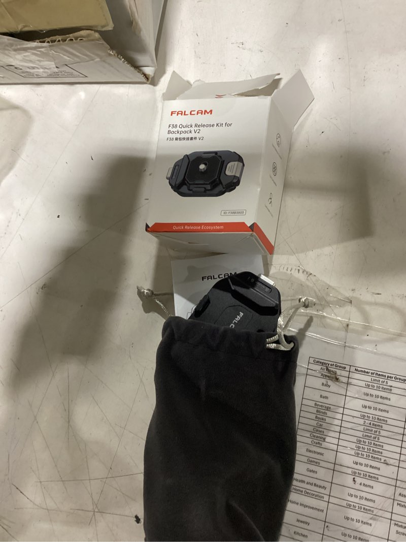 Condition photo showing Good Condition for falcam f38 camera clip kit v2, f38 backpack clip with plate for backpack strap and camera f38b3803