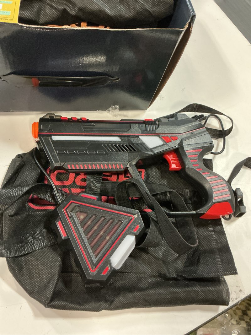 Condition photo showing Good Condition for Squad Hero Rechargeable Laser Tag for Kids, Teens & Adults - Boys Gifts - Blasters & Vest Sensors - Fun Ideas Age 8+ Year Old Toys - 4 Set - Lazer Teen Boy Game Boys & Girls Outdoor Teenage Activities 4 Pack