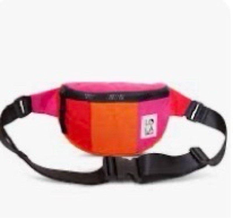 Lola Medium Bum Bag - Zing Collection Washed Nylon - Lipstick