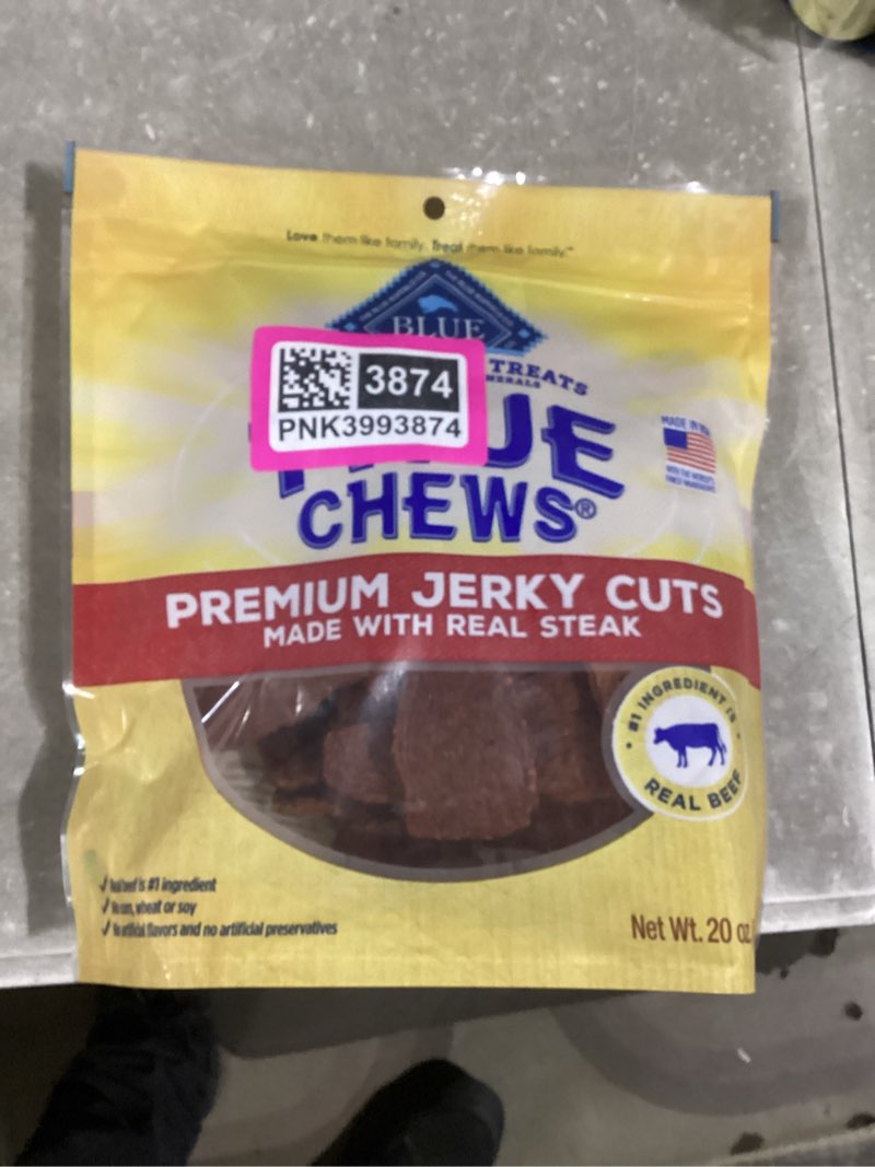 blue buffalo true chews premium jerky cuts dog treats, made in the usa with natural ingredients, bee