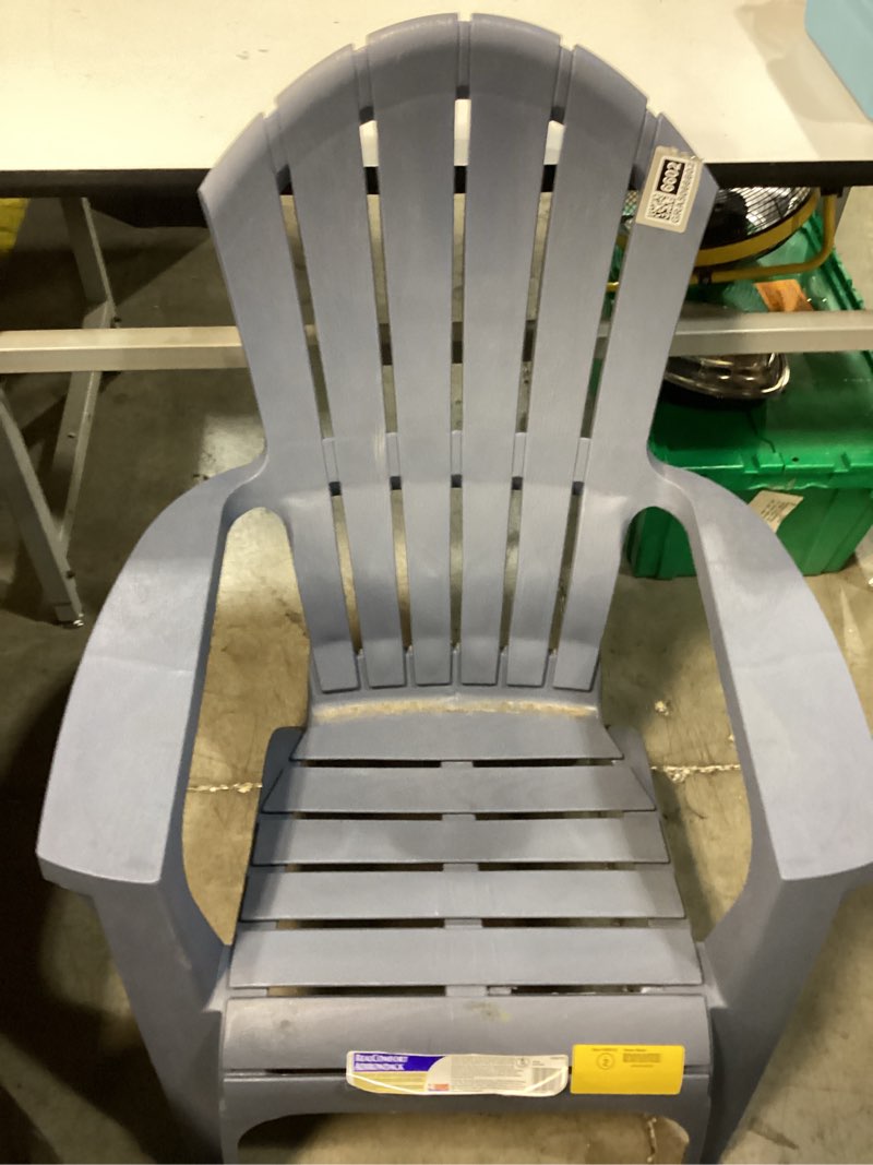 Condition photo showing As Is for adams usa realcomfort adirondack chair, bluestone