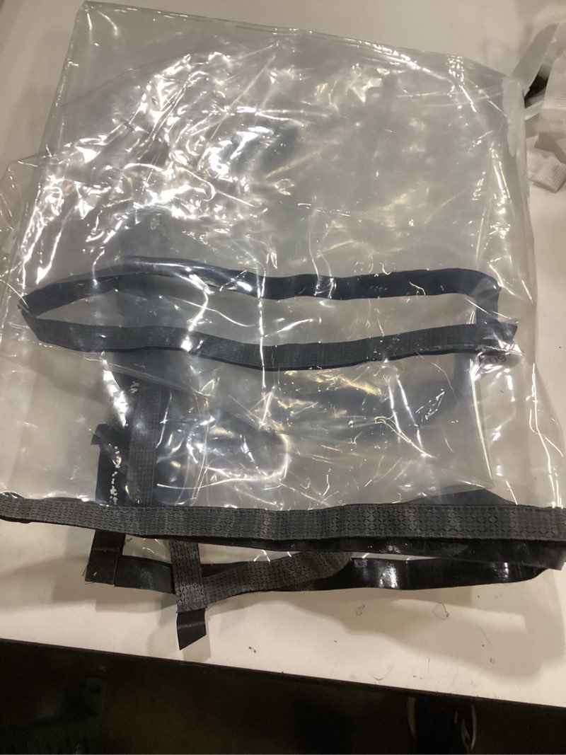 Condition photo showing As Is for TECUUL Window Insulation Kit for Winter 63''X63'', Reusable Clear Window Film, Non-Cutting Thick Plastic wtih Velcro Tape and Tacks, Rollable Window Curtain Clear 63''X63''(160x160cm)