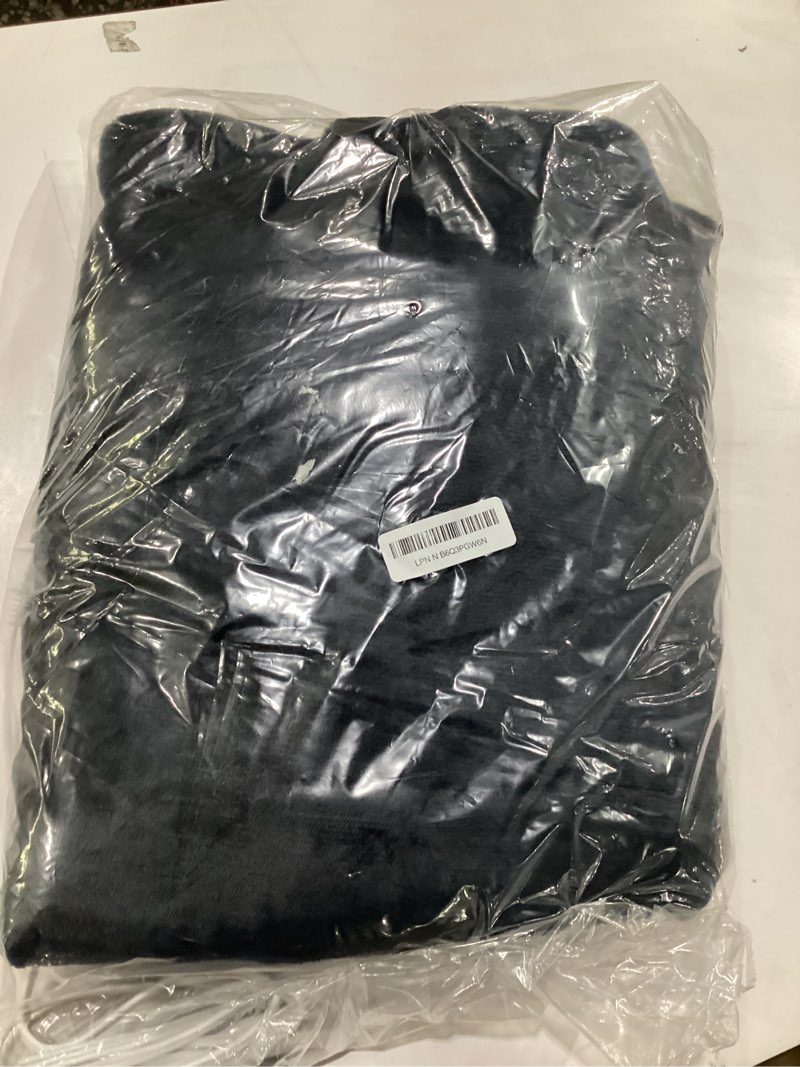 Condition photo showing Good Condition for electric heated blanket, soft flannel fabric heating blanket features 5-level temperature adjustment machine washable etl certified double-sided heating blue & white