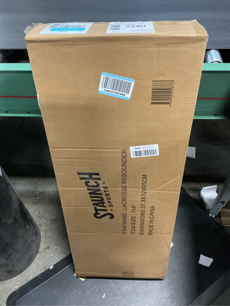 Condition photo showing New/Like New for 4x7ft Lacrosse Rebounder for Backyard, Fields or Indoors - Strong Rebounder Net with 5 Rebound Angles, Neon Target Strap, and 2 Balls - Durable and Versatile Lacrosse Training Equipment