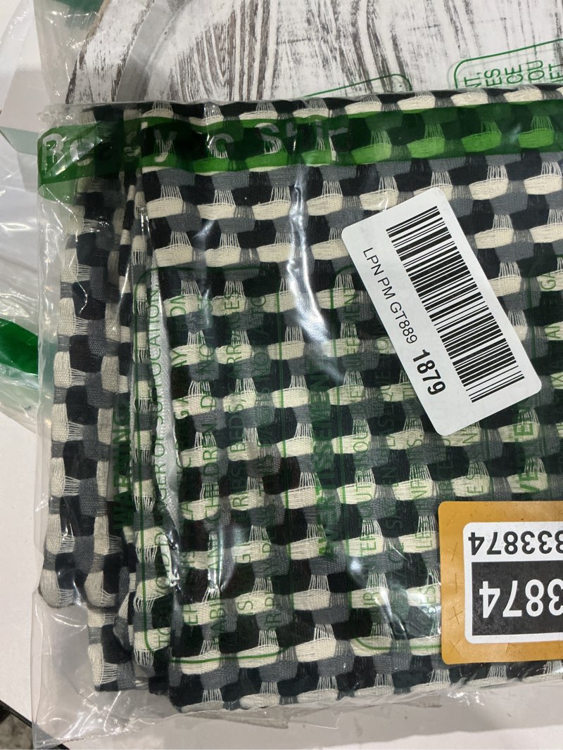 Condition photo showing New/Like New for miulee outdoor texture throw pillow covers waterproof pack of 2 decorative woven farmhouse cushion covers for patio garden balcony porch tent bench sofa, 16x16 inch blue 16" x 16" (pack of 2) blue