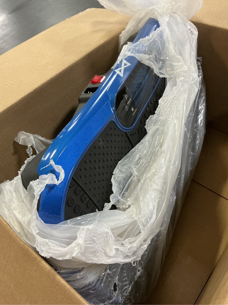 Condition photo showing As Is for axv vibration plate fitness platform exercise machine vibrating shaking full body shaker workout vibrate stand shake board sport gym for weight loss fat burner for women men slim-blue
