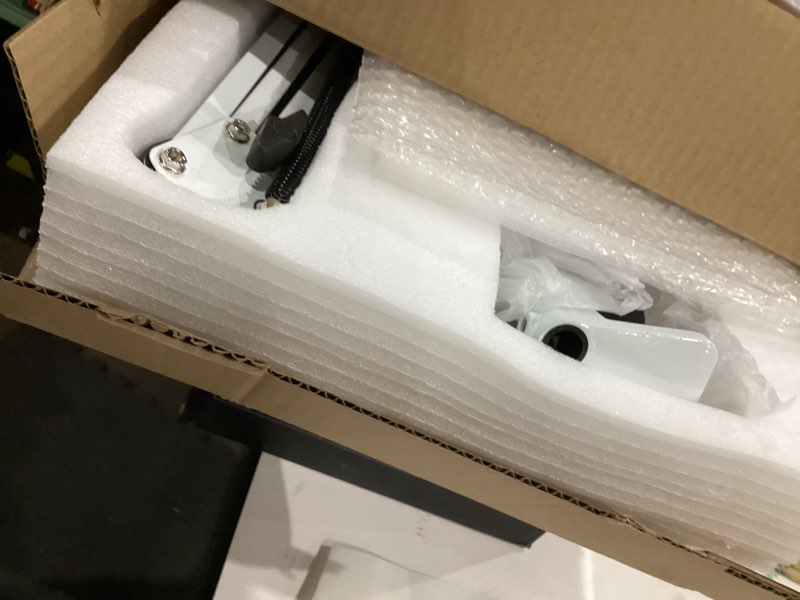 Condition photo showing As Is for KIRKAS 10X Magnifying Glass with Light, 2,200 Lumens LED Magnifying Lamp with Clamp, Stepless Dimmable Real Glass Lens Magnifier, Adjustable Arm Workbench Light for Close Work Hobby Repair - White White 10X Clamp