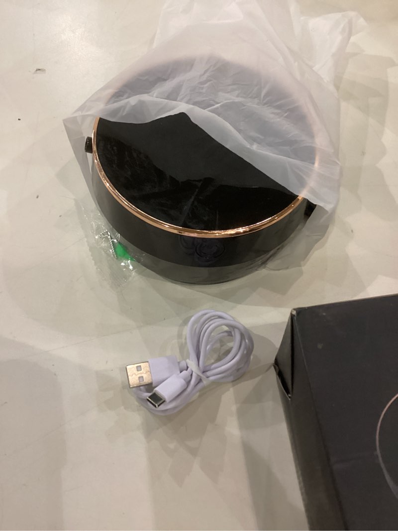 Condition photo showing As Is for Automatic Soap Dispenser Foam Bathroom: Wall Mount Rechargeable Touchless Adjustable Auto Smart Electric Plastic Black Foaming Soap Dispenser with Clock - Kitchen - Hand Dish Lotion Couple Kids