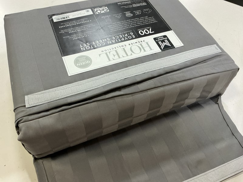 Condition photo showing Good Condition for member's mark 700-thread-count - zinc - queen:- zinc, queen