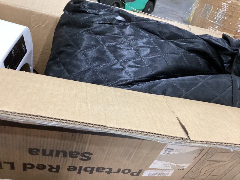 Condition photo showing Good Condition for kasue portable steam sauna tent for home, infrared sauna with 3l steamer, 9 temp levels & 99 min timer, 5-layer waterproof insulated, folding chair included, indoor spa (light black)