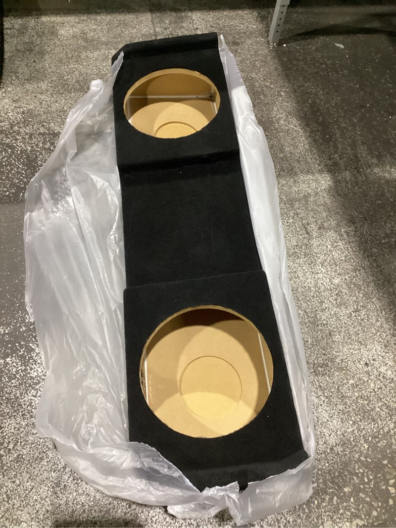 Condition photo showing Good Condition for American Sound Connection Compatible with Nissan Titan King or Crew Cab Truck 2004-2018 Dual 12\" Subwoofer Sub Box Speaker Enclosure, SIMILAR TO STOCK PHOTOS