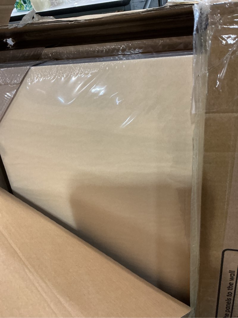 Condition photo showing Good Condition for tonor 8-pack bilayer acoustic panels large self-adhesive, 47.2'' * 23.6'' * 0.72” adhesive wall panel, large soundproof tiles for echo absorbtion, acoustical barrier of polyester fiber, camel 8pcs 47.2'' * 23.6'' * 0.72'' camel