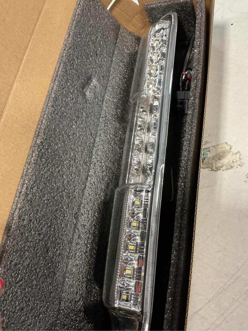 Condition photo showing Good Condition for third 3rd brake light, led high mount stop light for 1999-2006 chevy silverado/gmc sierra 1500 2500 3500hd, 2007 silverado/sierra classic model, rear center cab roof tail cargo lamp, smoke lens 1999-2006 silverado/sierra