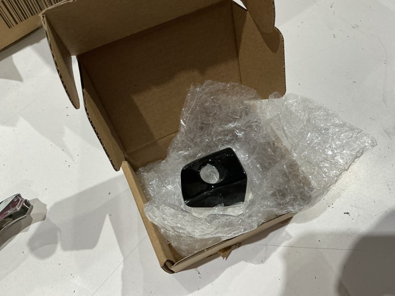 Condition photo showing As Is for car exterior door handle key hole trim lh side black cover cap compatible with audi a6 s6 quattro allroad a7 a8 s8 rs6 rs7 2011-2016 4h1837879