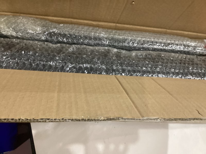 Condition photo showing Good Condition for Industrial Wall Mounted Wine Rack, 2-Tier Wood Wine Bottle Shelf with Stemware Rack, Black Wine Glass Rack Multi Functional Wine Storage Display Rack for Home Bar Dining Room Kitchen (31.4×7.8×26in)