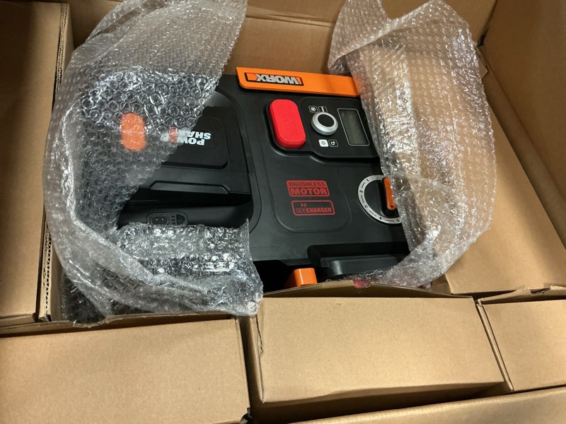 Condition photo showing New/Like New for worx landroid l 20v 5.0ah robotic lawn mower 1/2 acre / 21,780 sq ft. power share - wr155 (battery & charger included) mows up to 1/2 acre *new* mows up to 1/2 acre *new*