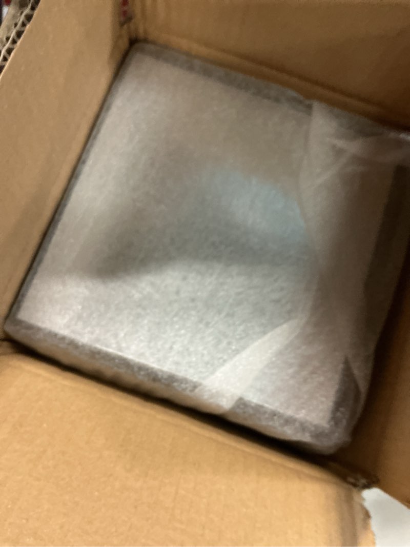 Condition photo showing Good Condition for geelin 6 pack acrylic risers for display acrylic cube boxes risers display stands with hollow bottoms decorative stand for jewelry candy table decor 6 sizes(silver,3 to 8 inch,square) 3 to 8 inch square silver