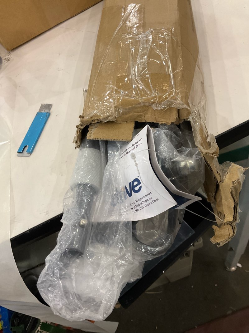 Condition photo showing As Is for Drive Medical Economy Removable Top I. V. Pole, Silver Vein