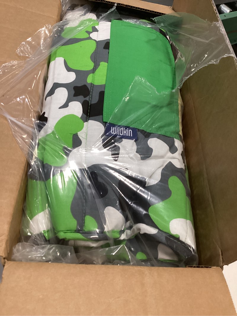 Condition photo showing Good Condition for Wildkin Kids Original Nap Mat – Cozy Kids Sleep Mat with Pillow, Ideal for School & Travel - Camo Green