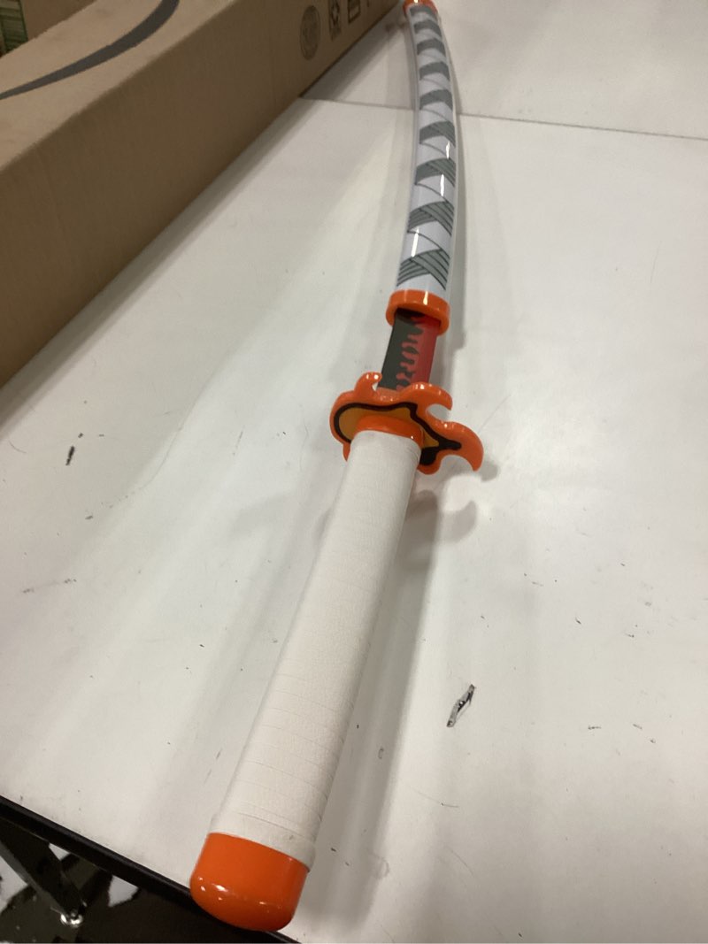 Condition photo showing Good Condition for Zisu Anime Rengoku Sword, About 41 inches, Hashira Pillars & Protagonist Sword, Anime Original Textu