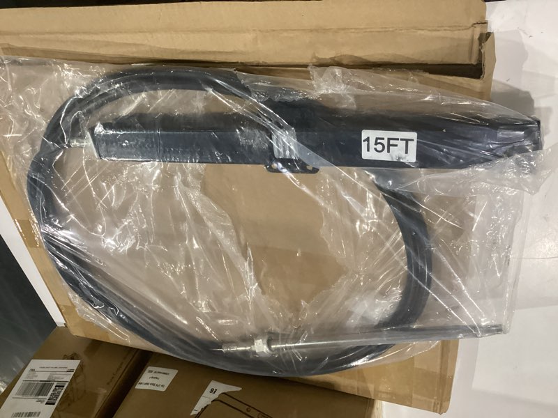 Condition photo showing New/Like New for 12ft 14ft 15ft 18ft 19ft mechanical rack & pinion steering cable ssc134xx, back mount rack single cable compatible with seastar sh5210p, sh5230p, sb39526p, sb39544p, ss14115 ss15115 15 feet