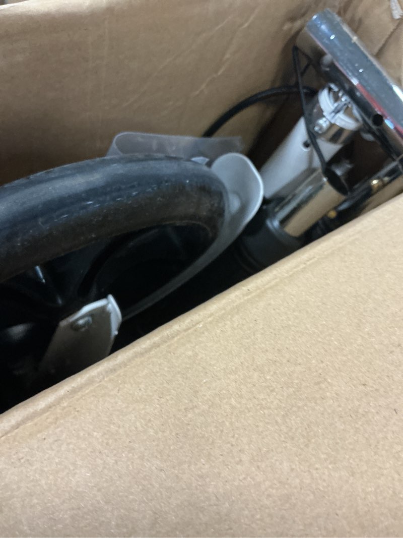 Condition photo showing As Is for Scooters for Kids 8-12, Teens & Adults - Lightweight, Foldable, 8-Inch Big Wheels, Hand Brake & Bell, 4 Adjustable Height Levels, 240 lbs Max Load, Perfect for School, Campus and Park Rides Blue