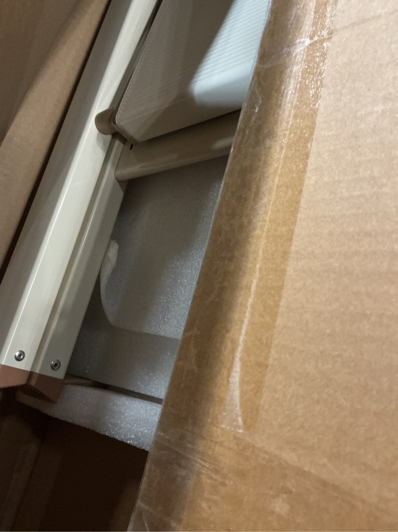Condition photo showing Good Condition for gamegem 3 step ladder, folding step stool with wider pedal, anti-slip feet & non slip stripes, aluminum sturdy material, 300lbs capacity, elegant look of cream chocolate better matches your home cream chocolate 3 step