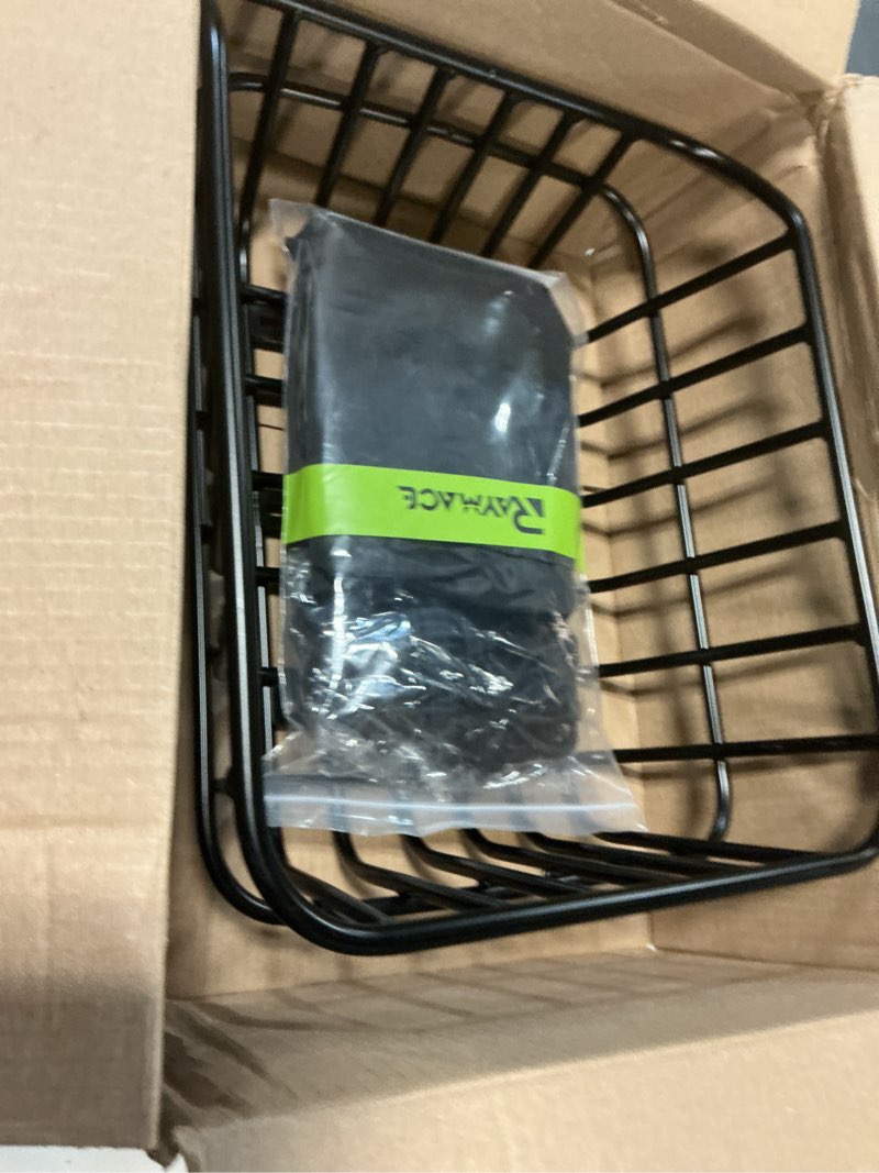 Condition photo showing Good Condition for RAYMACE Bike Basket Rear with Cargo Net and High Reflectivity Waterproof Cover,Bicycle Baskets for Adult Bikes,Easy to Install and Large Capacity Bike Accessories