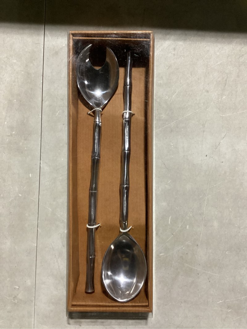 Aluminum Metal  Tiered Server, Set of 2 14"L, 3"W