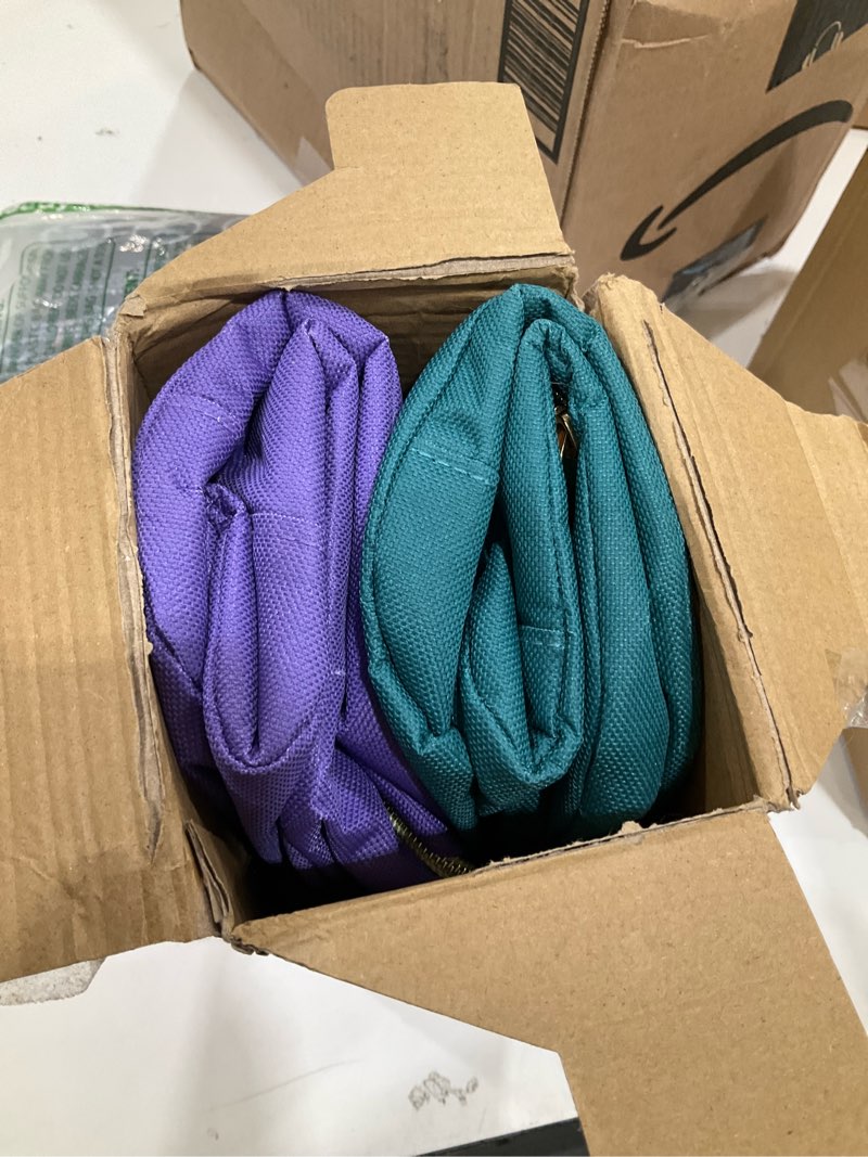 Condition photo showing Good Condition for genteen lunch bag lunch box for women men insulated tote lunchbox for adult women men reusable lunch box with front pocket for work, picnic or travel-18 cans/14 liters - purple/lake green a-purple/lake green