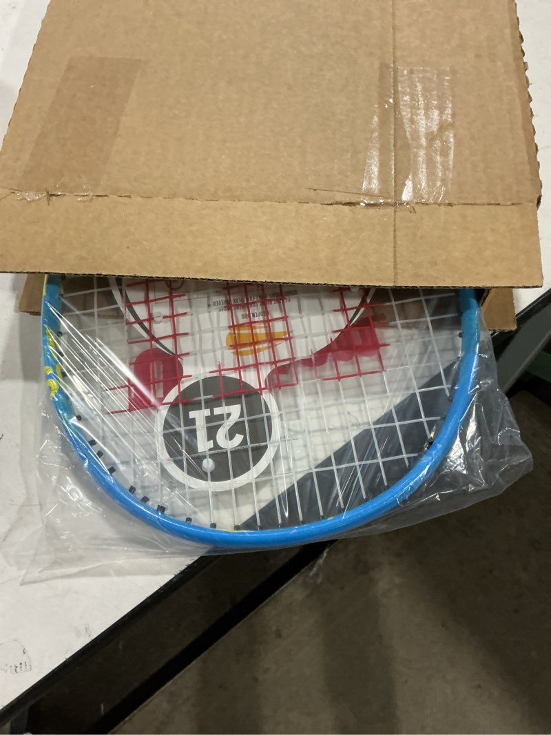 Condition photo showing As Is for Wilson US Open Jr Tennis Racket, for Kids, Aluminium, Blue/Green, 21 21 Inch Blue/Green