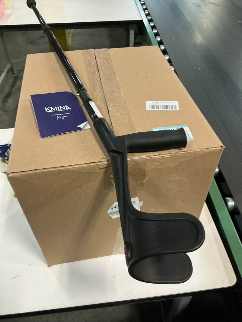 Condition photo showing Good Condition for Lightweight Foldable Forearm Crutch, Aluminum Walking Stick,Height Adjustable, Ergonomic Handle with Comfortable Grip 2ZG-02BM (Black)