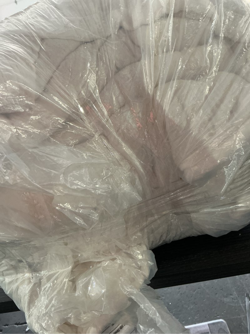 Condition photo showing As Is for quince white quilt 