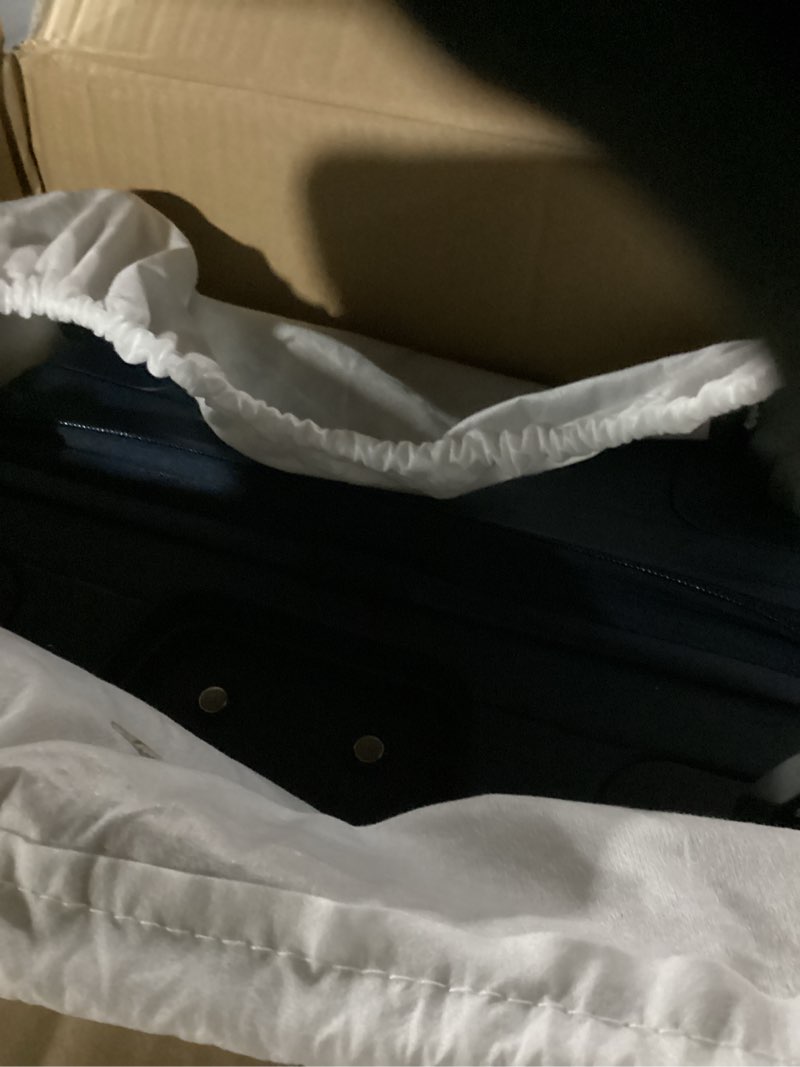 Condition photo showing New/Like New for samsonite paralux carry-on luggage - innovative design - quick access front pocket - dual suspension wheel technology - tsa lock - expandable - includes removable packing cubes - midnight navy carry-on spinner midnight navy