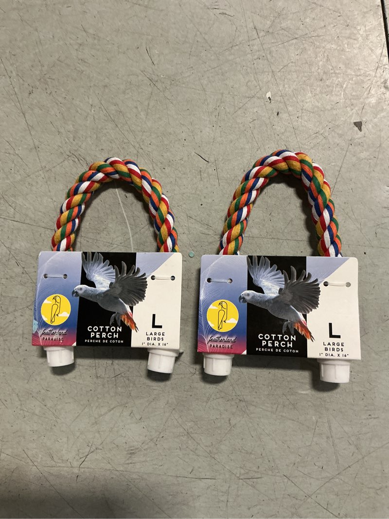 Condition photo showing New/Like New for Featherland Paradise Cotton Perch 1\" diameter (pack of 2) 