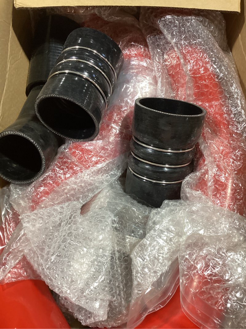 Condition photo showing Good Condition for red turbo intercooler pipe compatible with 2003-2007 ford f250, f350 f450 f550 super duty 6.0l 363ci ohv v8 diesel turbo high flow aluminum pipe 2003-2007 f250/f350/f450/f550 red turbo intercooler pipe