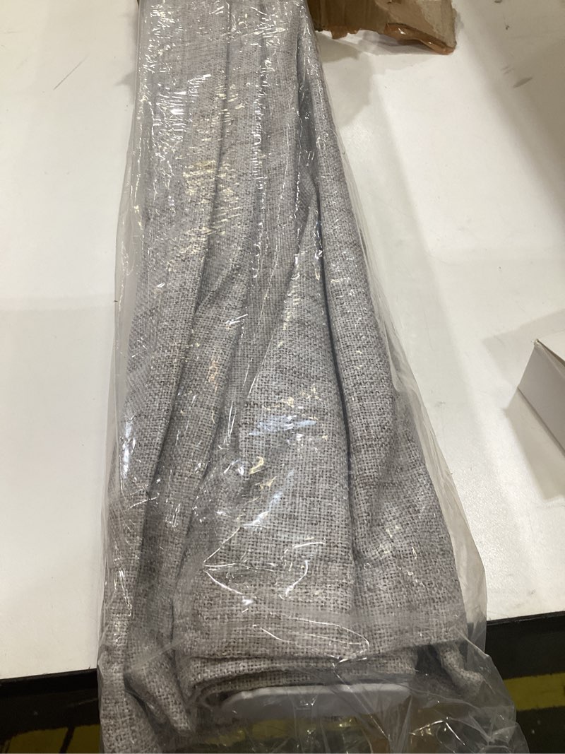 Condition photo showing As Is for lazblinds 100% blackout roller shades, no tools no drill cordless blinds for windows, thermal insulated uv protection privacy window shades for bedroom (48''w x 72''h, grey) gery 48''w x 72''h