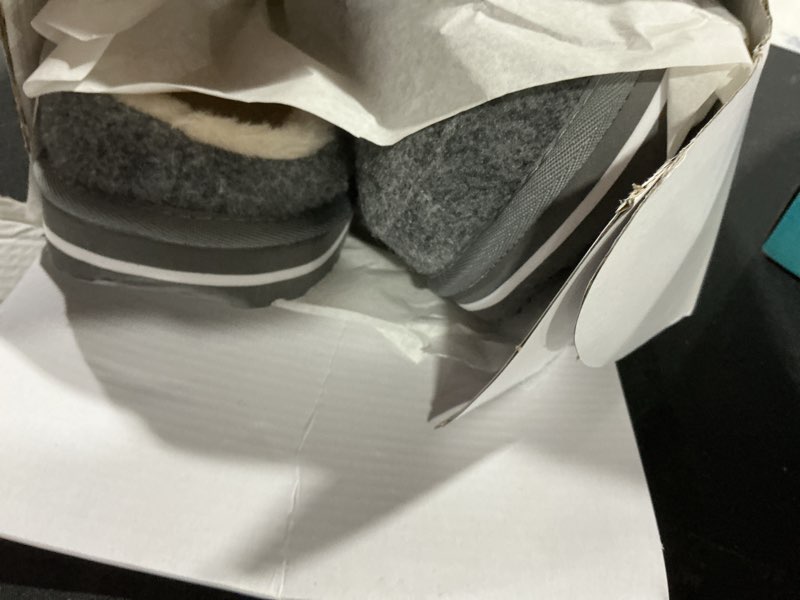 Condition photo showing Good Condition for YOLIS Mens Slippers with Arch Support, Memory Foam House Slippers for Men Adjustable, Warm Slip on House Shoes Fuzzy Slipper for Bedroom Indoor Outdoor Size 8-14