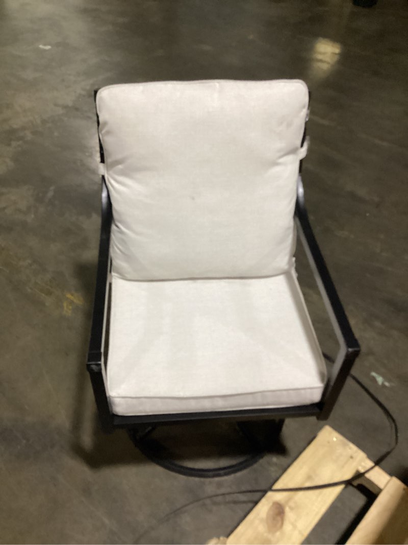 Condition photo showing Good Condition for my texas house cambria swivel outdoor dining chair - set of 2  black