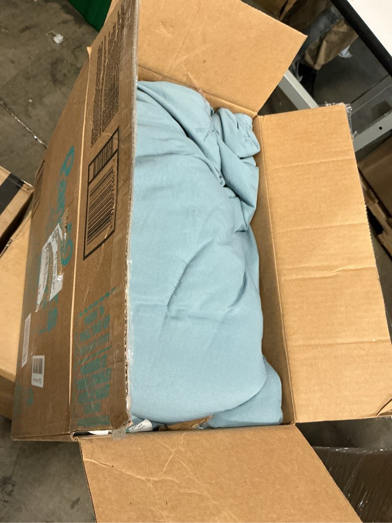 Condition photo showing As Is for Bedsure Twin/Twin XL Comforter Set, Dusty Blue Soft Prewashed Bedding for All Seasons, 2 Pieces GentleSoft™ Bed Set, 1 Lightweight Comforter (68"x88") and 1 Pillowcase (20"x26") Twin/Twin XL(68"x88") 15 - Dusty Blue