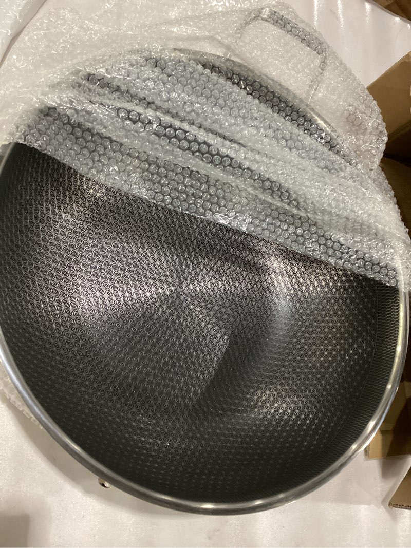 Toutrop Wok Pan,Hybrid Nonstick 14 Inch Wok with Lid,Induction Non Stick Stainless Steel Large Deep 