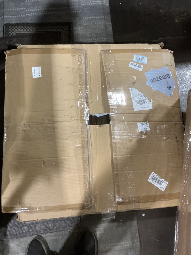 Condition photo showing As Is for ULihaian Modern LED Flush Mount Ceiling Light - 55w dimmable Ceiling Light Fixture, 5rings Ceiling l