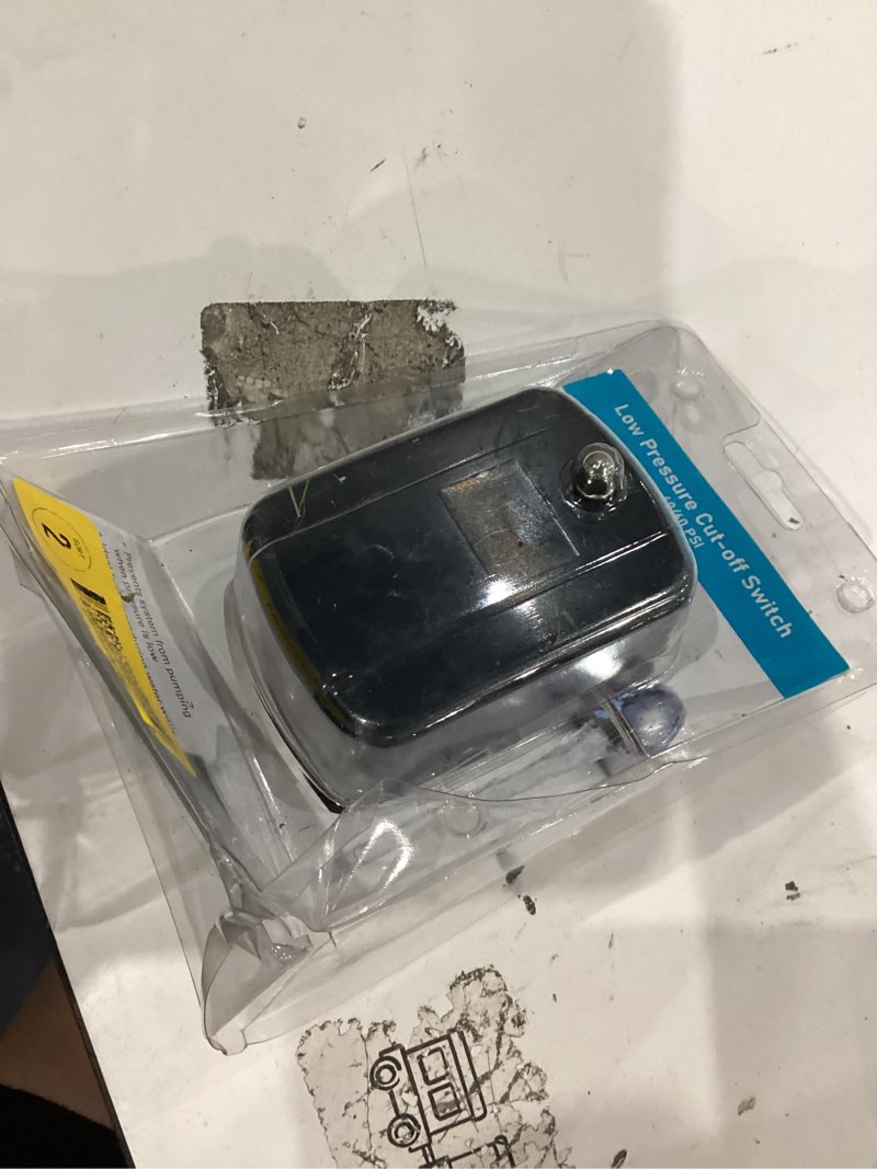 Condition photo showing As Is for h2opro 1/4-in mnpt polyethylene pressure regulator valve