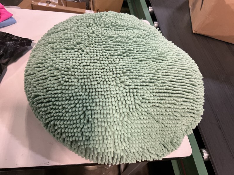 Condition photo showing Good Condition for muddy mat® cloud k-9 bed for dogs & cats, soft & relaxing donut dog bed, chenille material, removable cover, washable & dryer safe–seafoam green small(25'x25') small (25''x25'') seafoam green