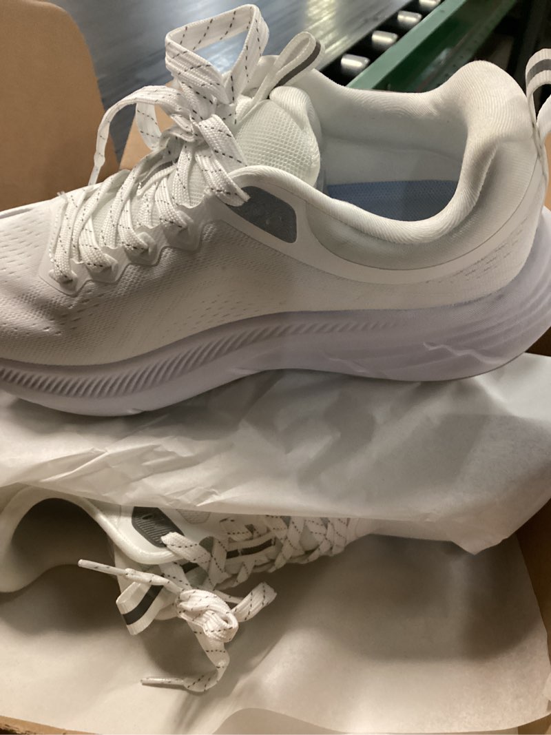 Condition photo showing New/Like New for nortiv 8 women's walking shoes cushion comfortable activebreeze running tennis shoes non-slip workout gym sports athletic breathable fashion sneakers 8.5 white