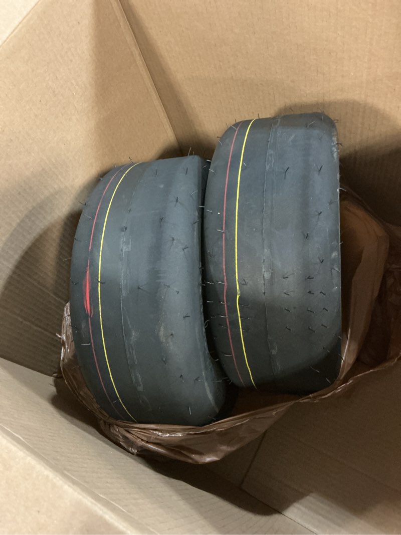Condition photo showing Good Condition for (2 Pack) MAXROLLORS 13x5.00-6 Lawn Mower Tires Tubeless, Replacement 13x5-6 Zero Turn Riding Mower Tire Smooth,4 Ply 13x5.00-6 Smooth Turf